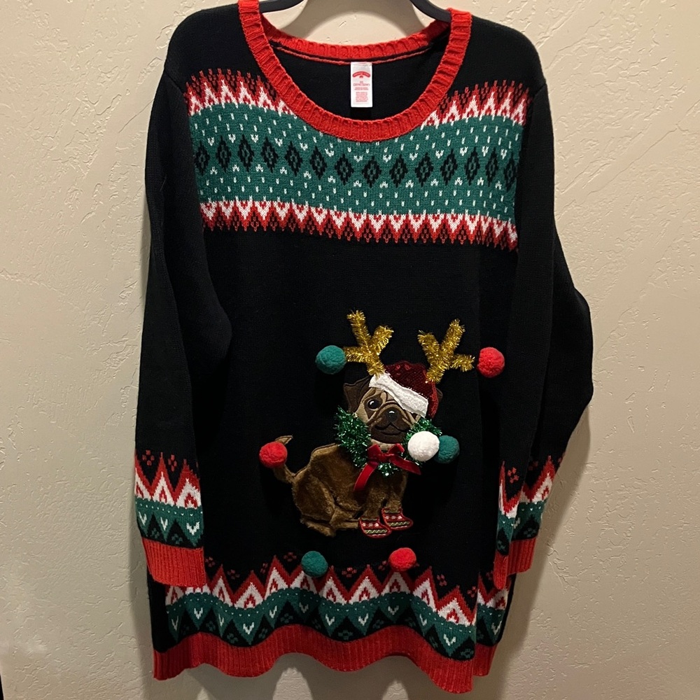 EUC Holiday Time XXL Ugly Sweater Contest Winner Worn 1X